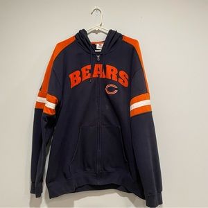 NFL Vintage Chicago Bears Zip-Up Sweatshirt